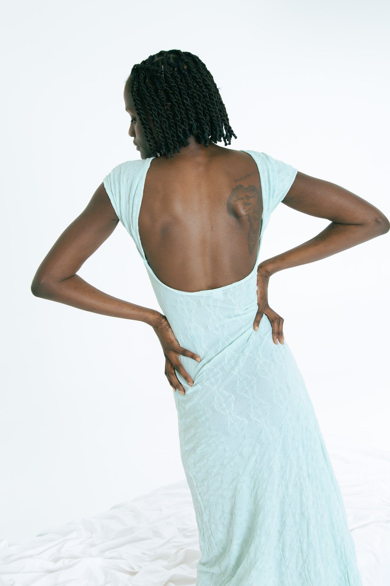 Mariposa Backless Midi Dress