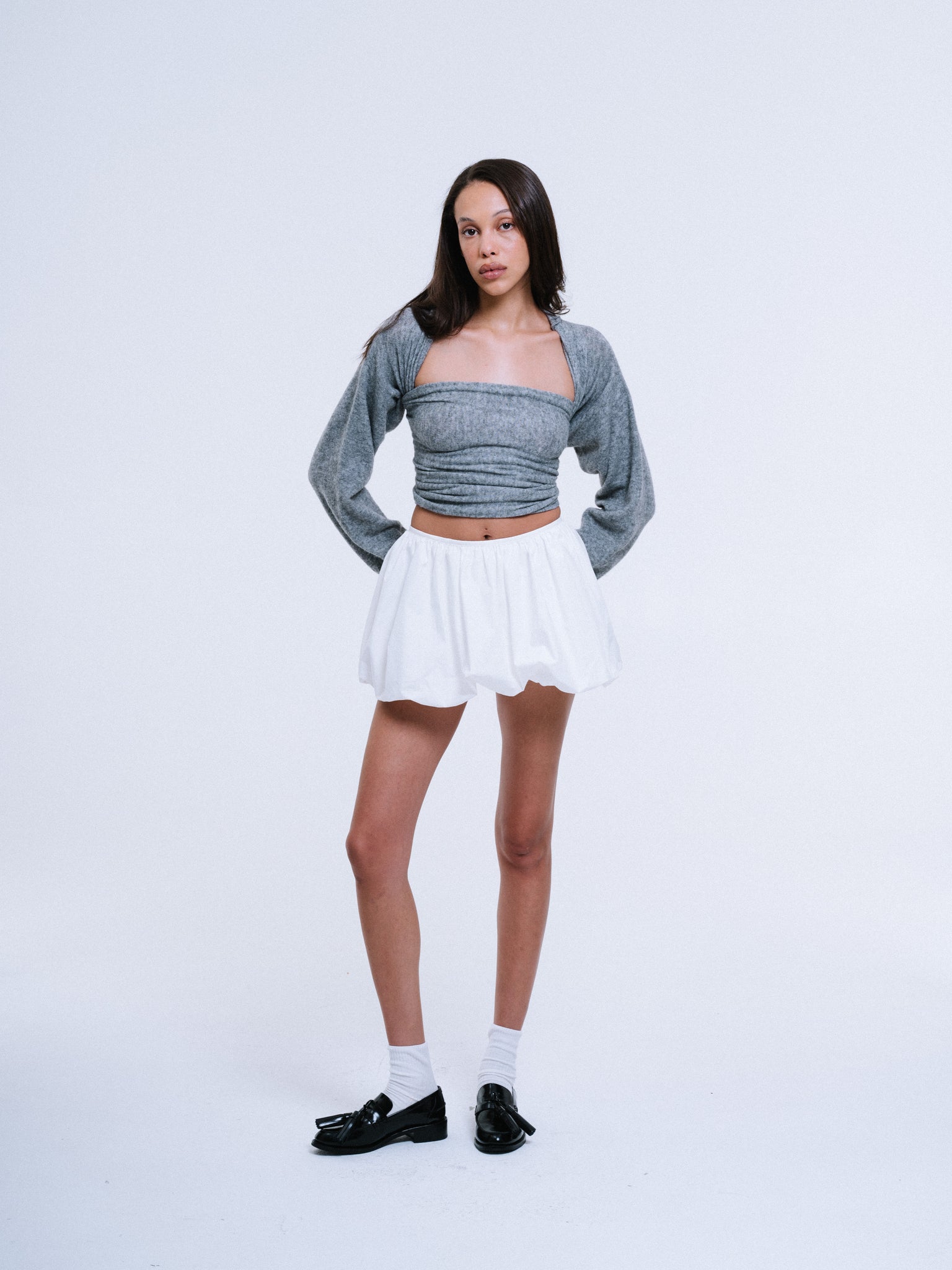 Poplin Mini Skirt