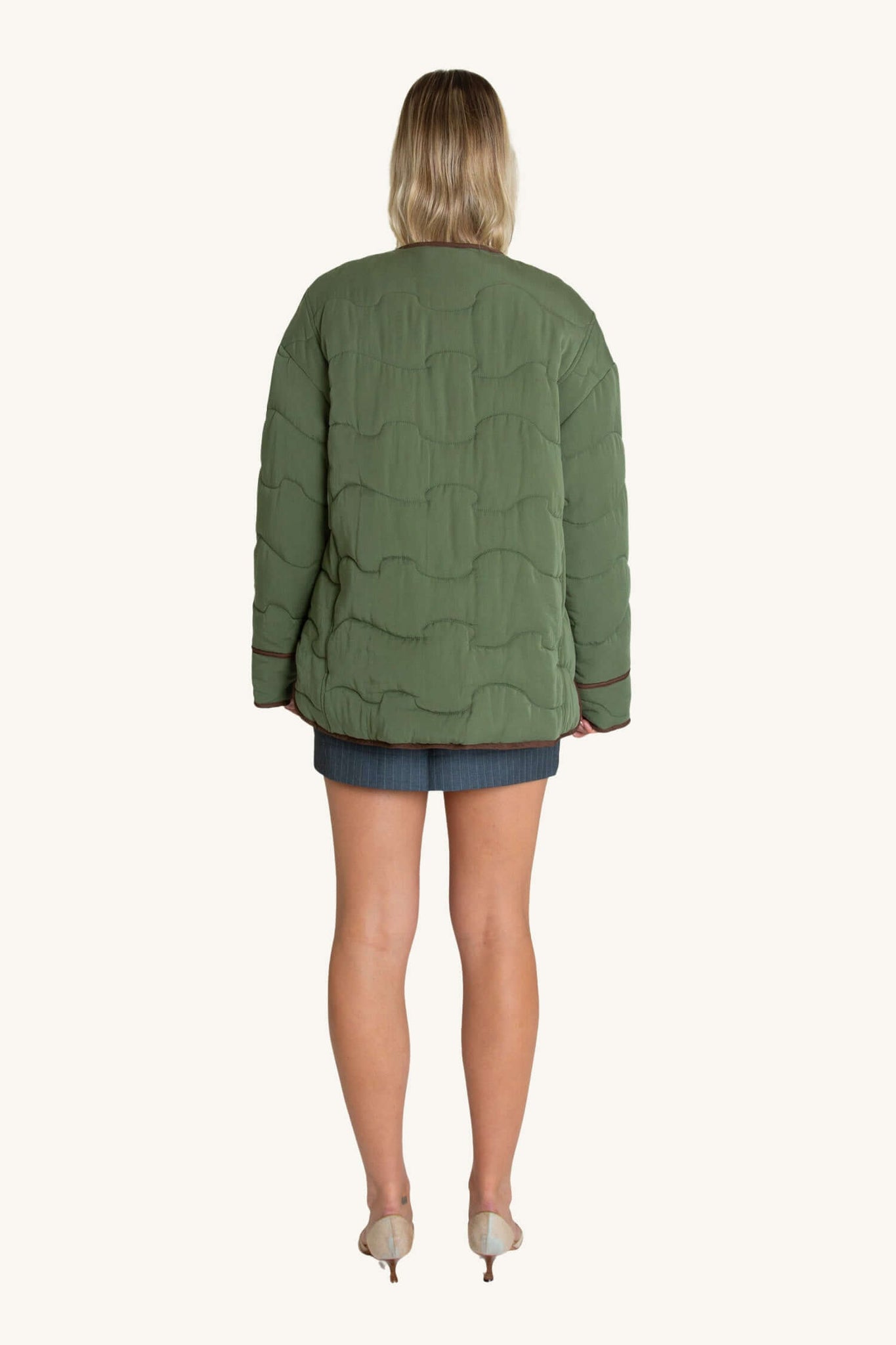 Simple Knot Quilted Coat