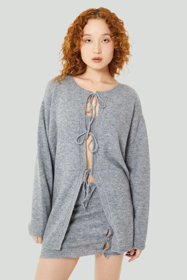 Owen Reversible Cardigan in Slate