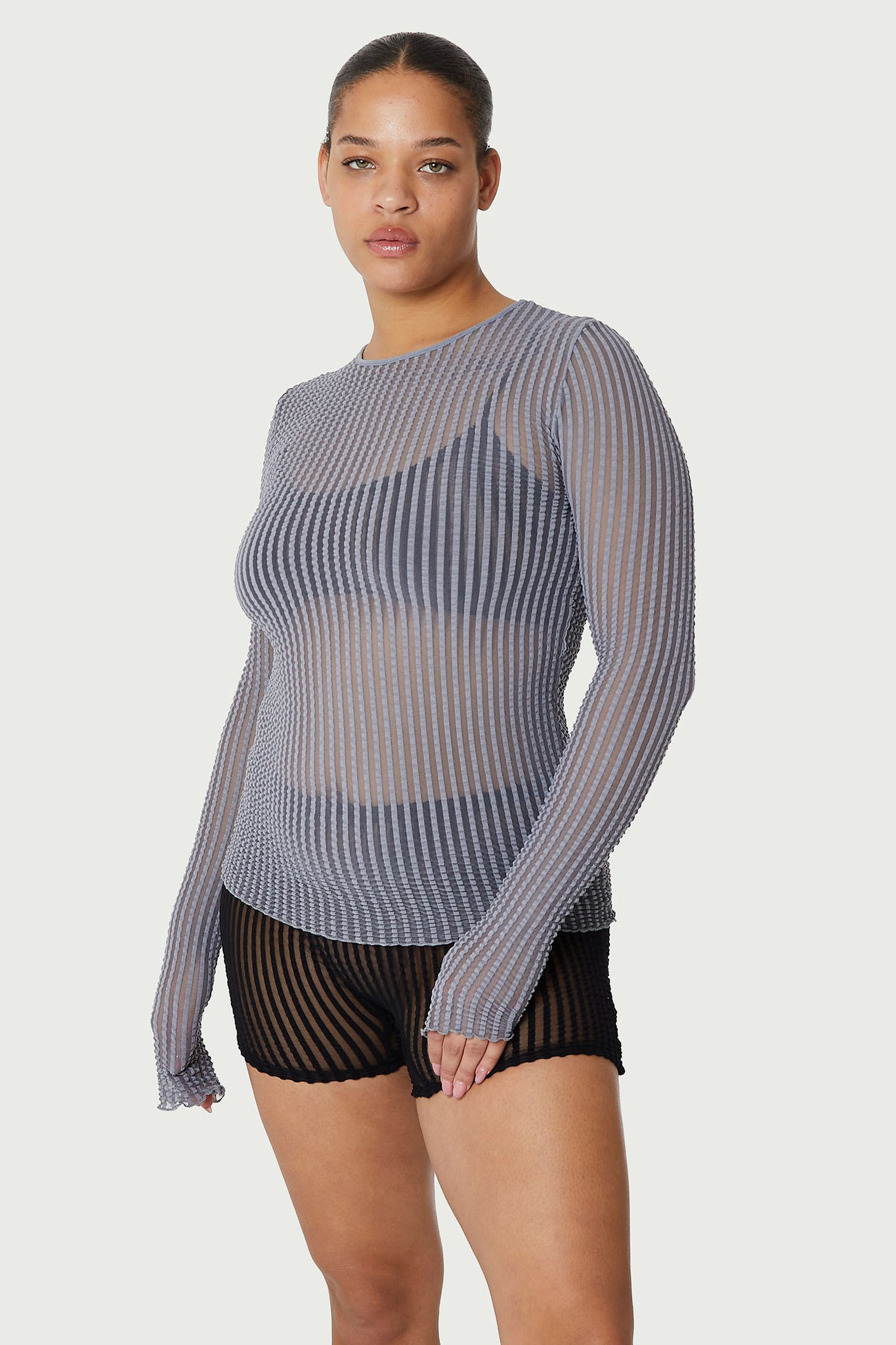 Addison Mesh Long Sleeve Top