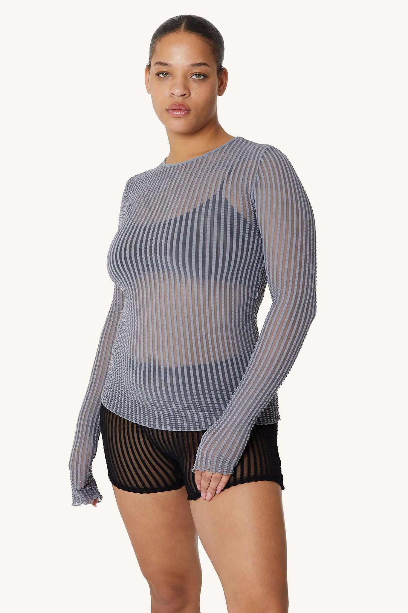 Addison Mesh Long Sleeve Top