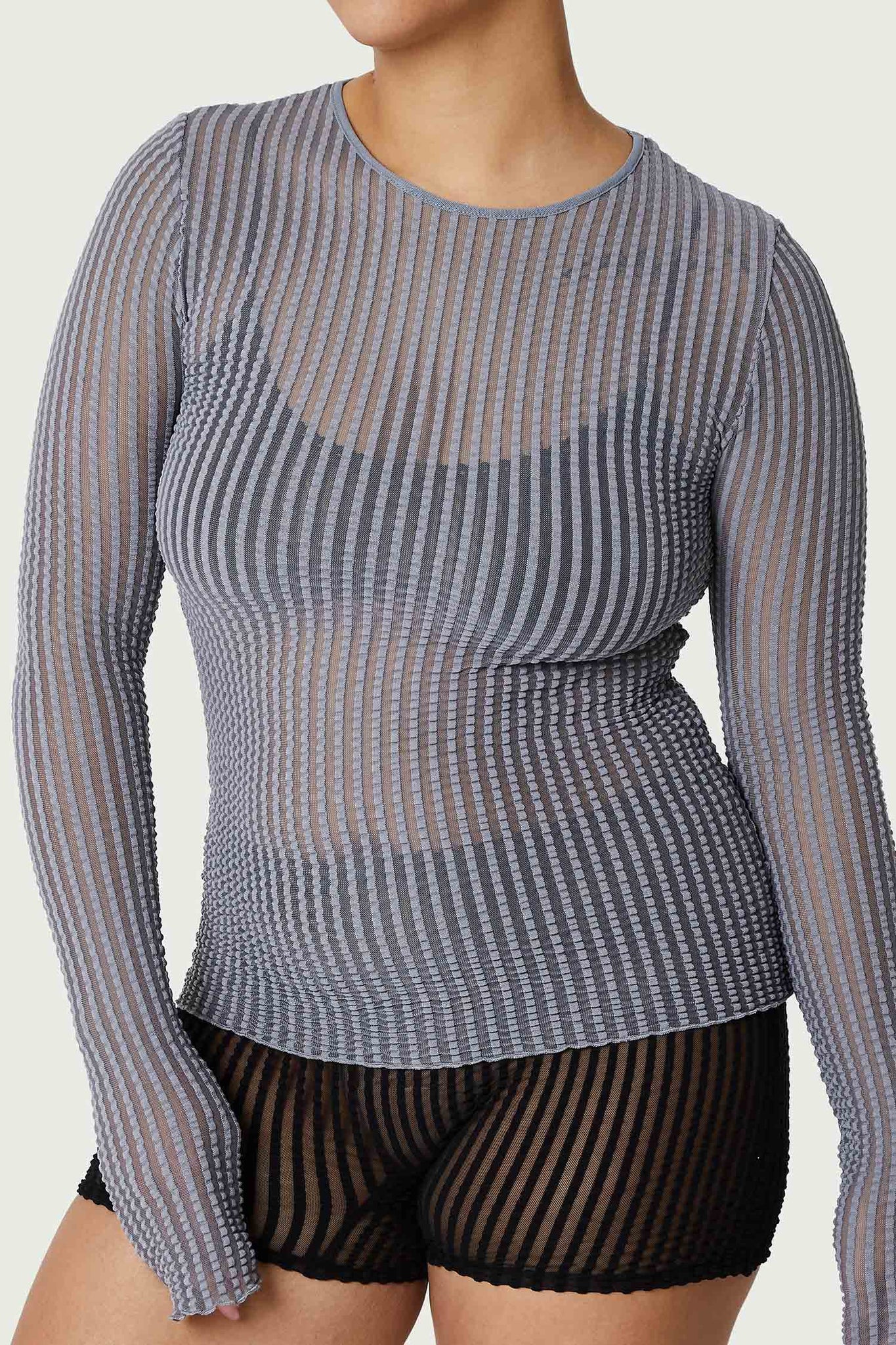 Addison Mesh Long Sleeve Top