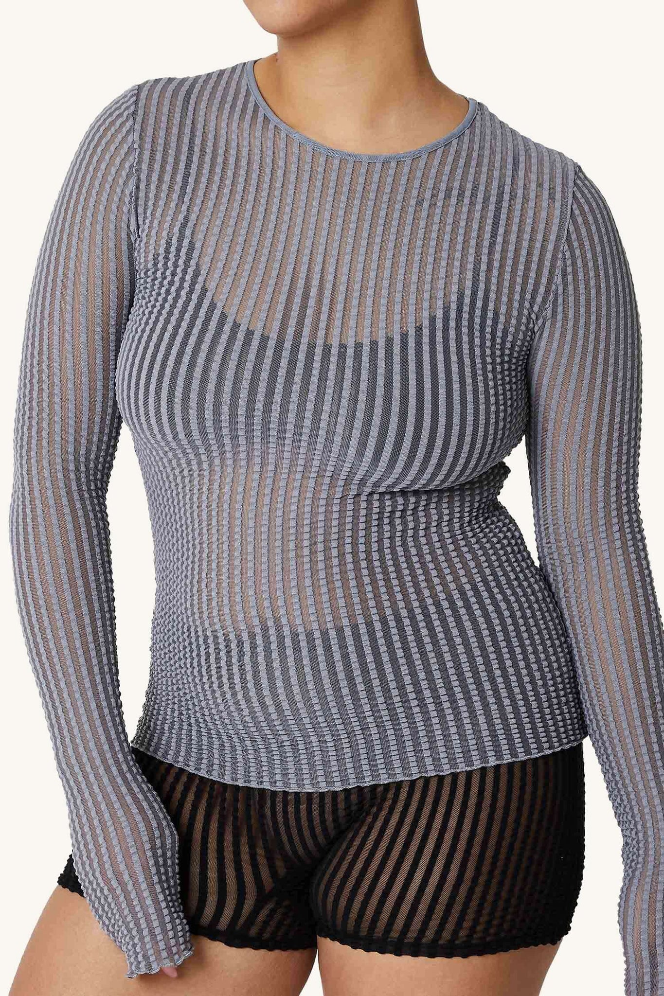 Addison Mesh Long Sleeve Top