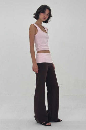 Foldover Ponte Pants