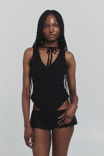 Mariposa Sleeveless Wrap Top