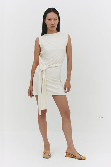 BEATRIZ DRESS IN OFF WHITE