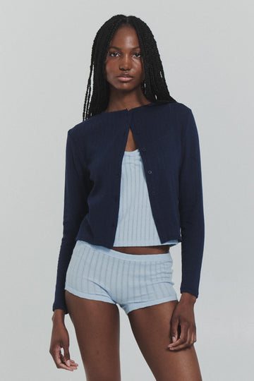 Pointelle Cardigan