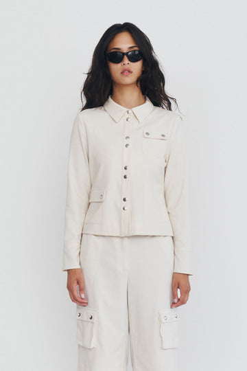 LEON JACKET IN BUTTERCREAM