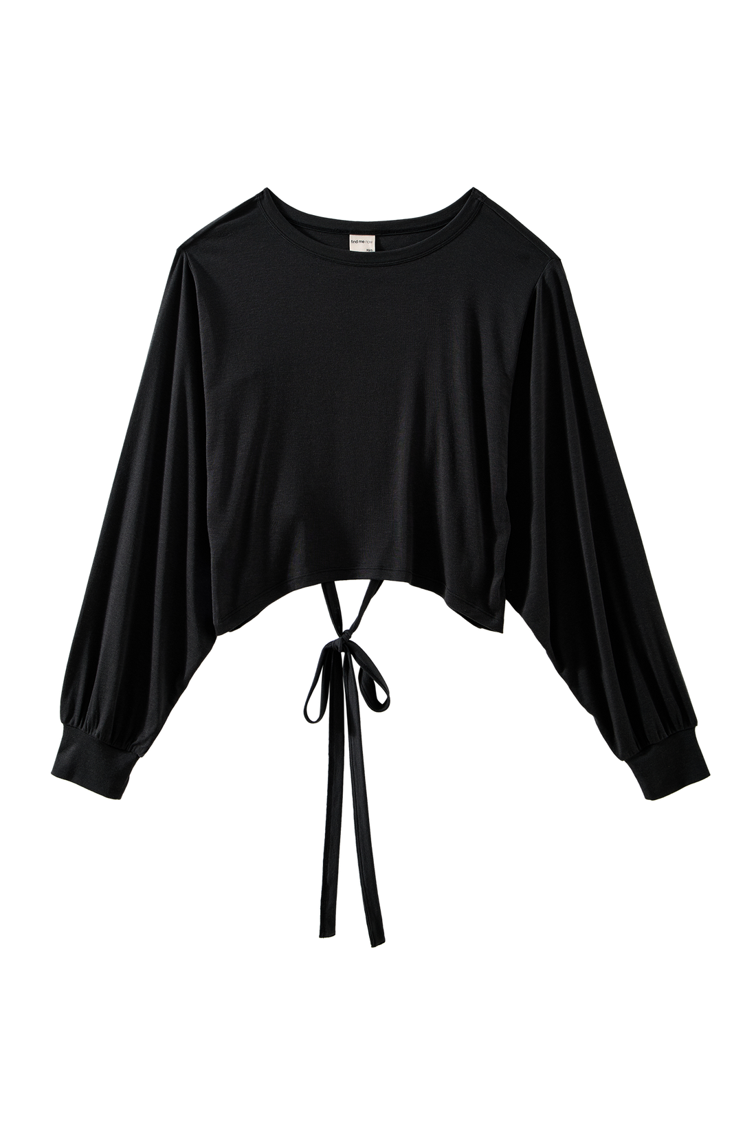 BALLERINA TIE TOP IN CHARCOAL