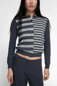CHARCOAL AND HEATHER GRAY / XS/S