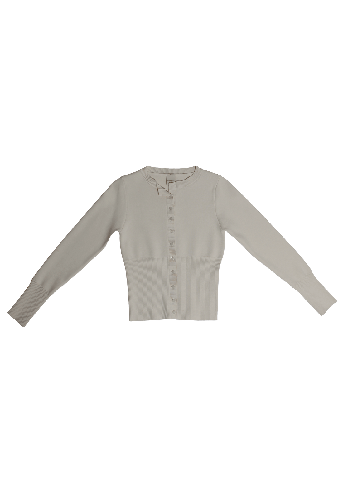 High Rib Waist Cardigan