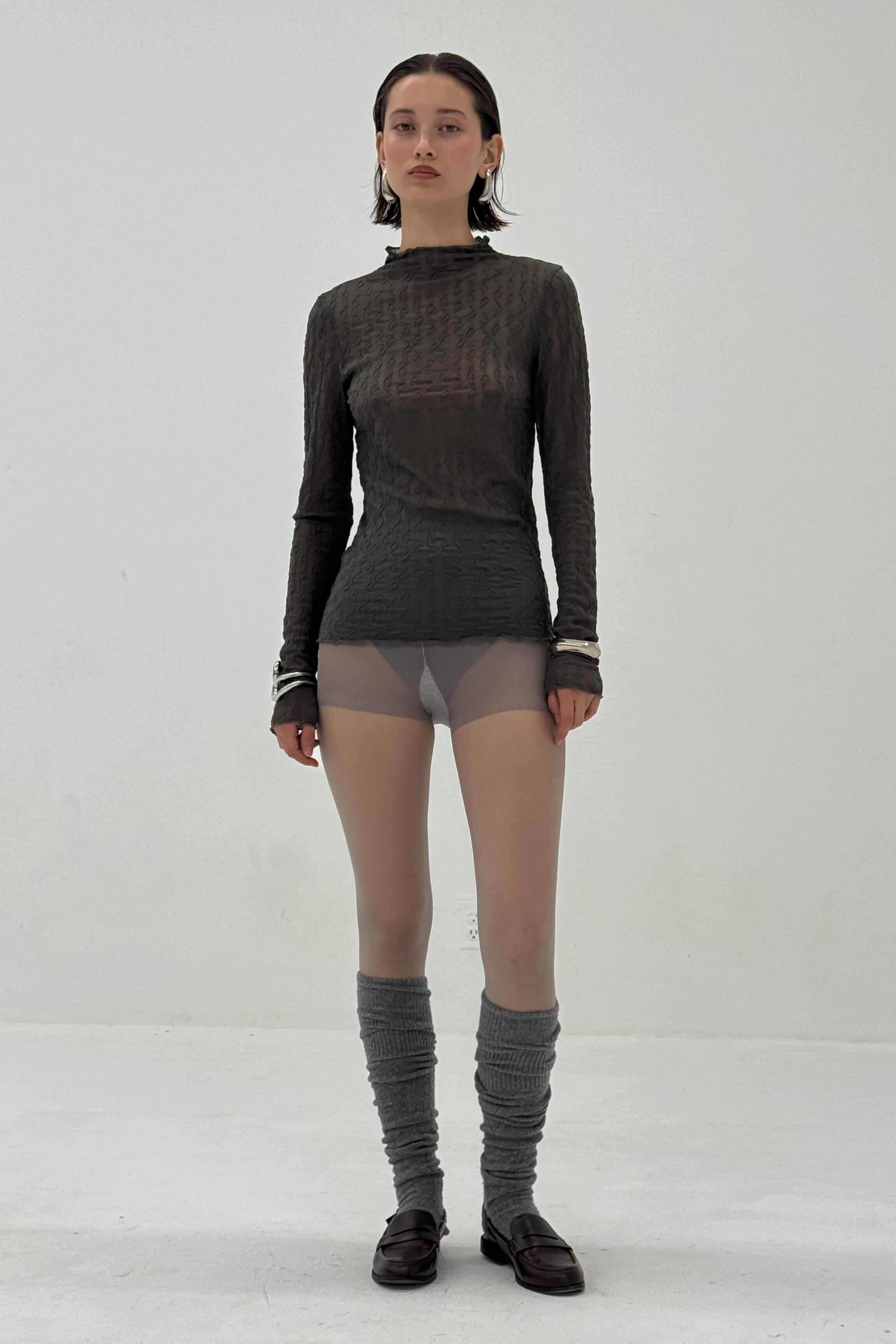 Mock Neck Long Sleeve Top – findmenowthelabel