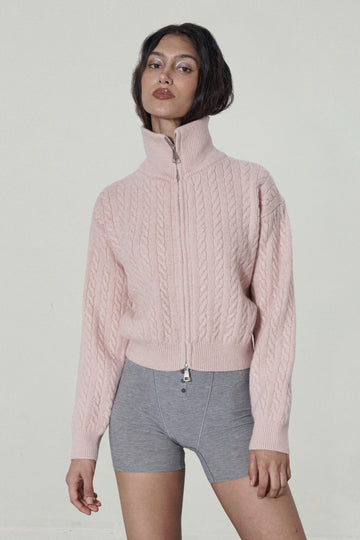 Two-Way Zipper Cardigan