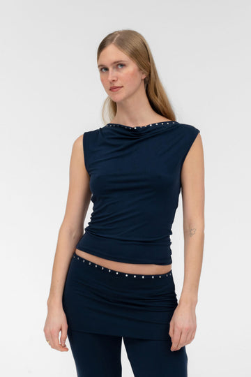 BRIZA TOP IN NAVY