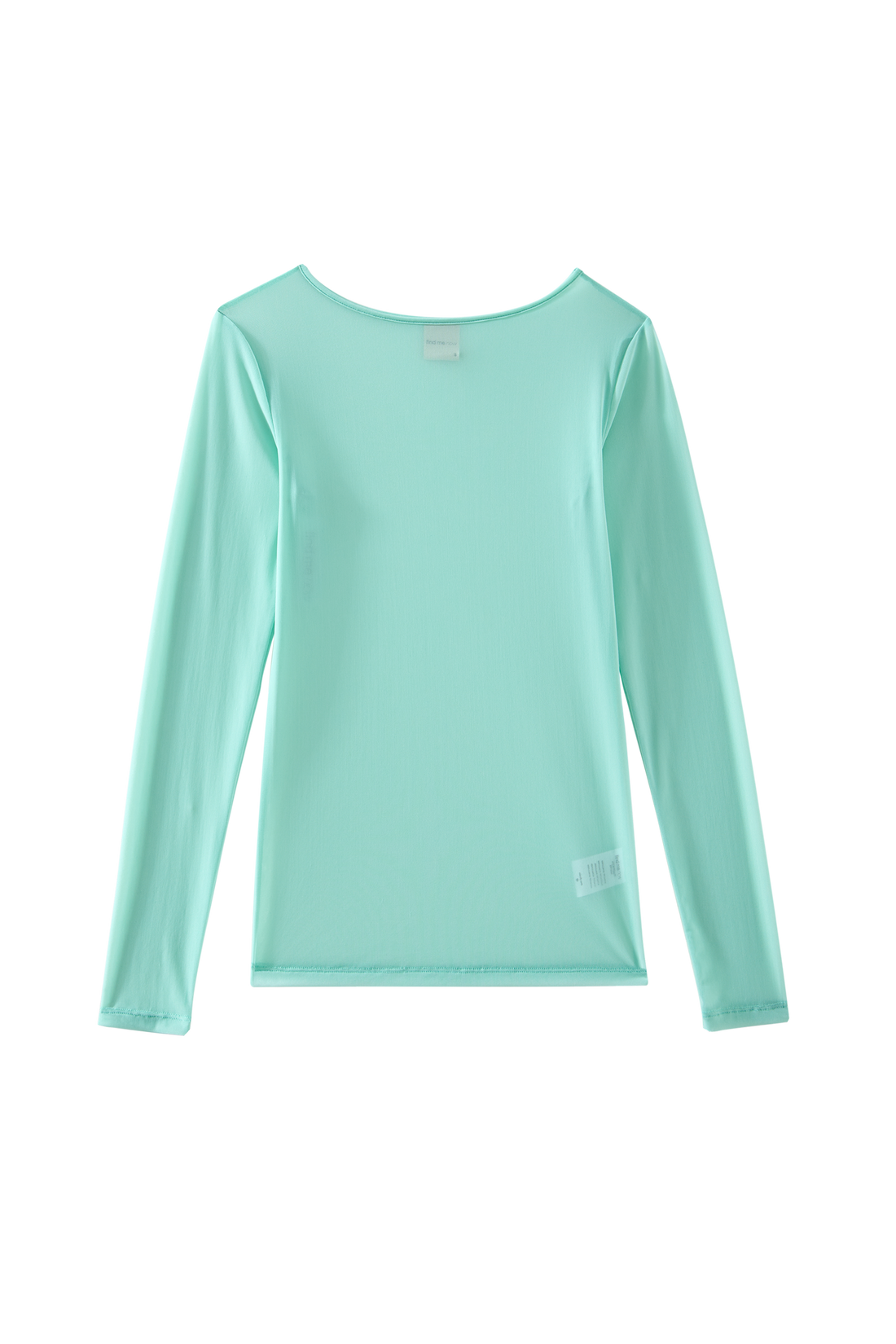 BOATNECK LONG SLV TEE IN MINT