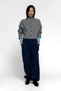 NAVY AND WHITE / XS/S