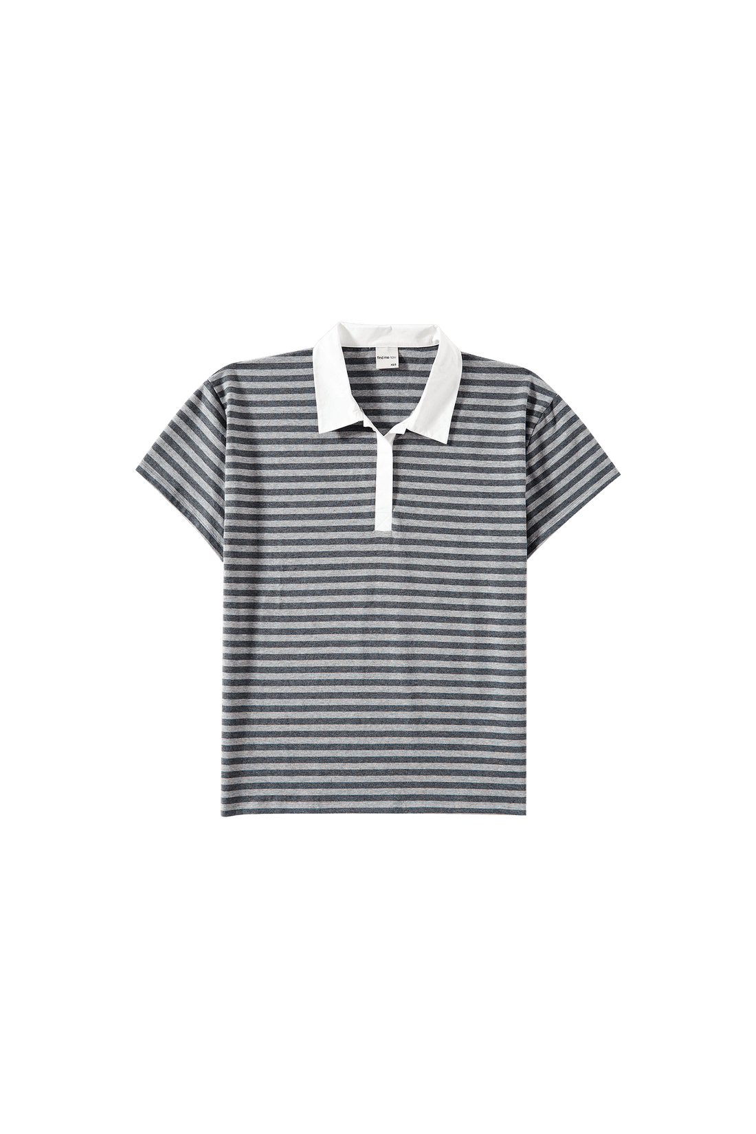 WOOJU T-SHIRT IN HEATHER GRAY STRIPE
