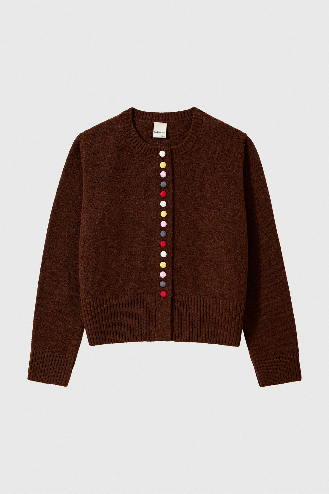 Iseul Crew Cardigan In Gingerbread