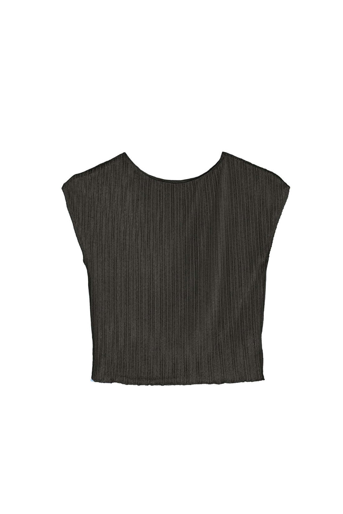 Ribbed Mesh Baby Tee