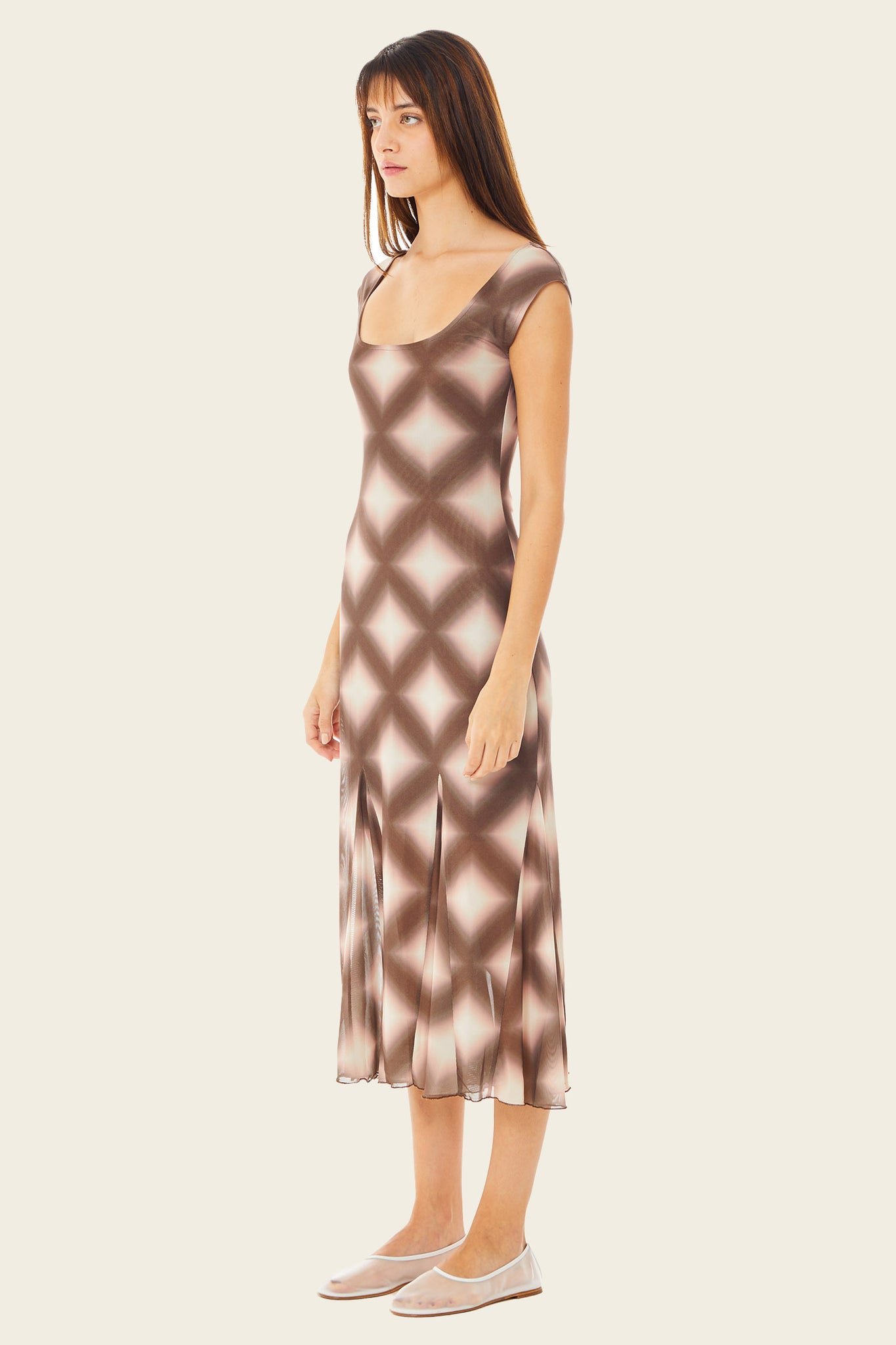 Bitna Mesh Midi Dress