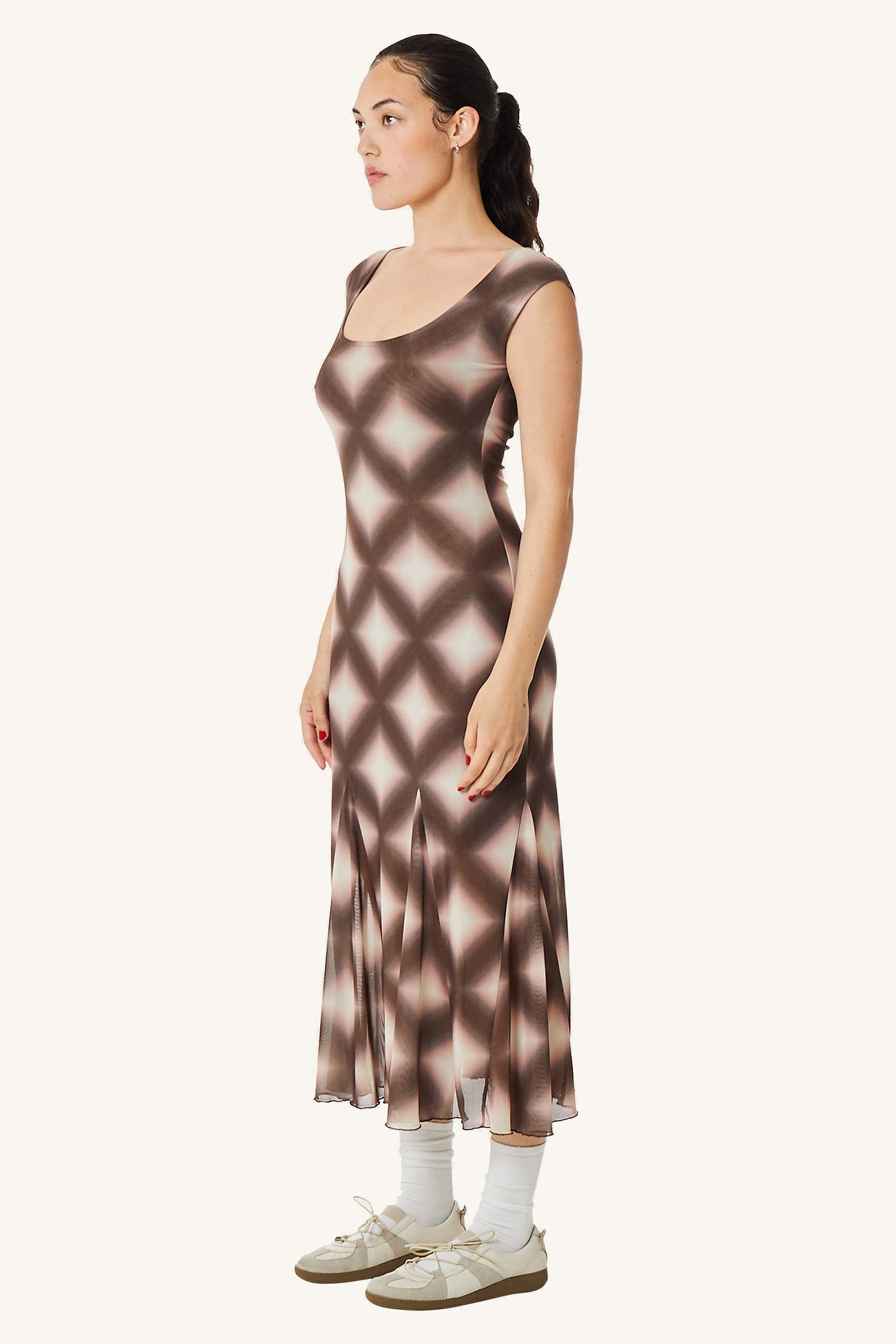 Bitna Mesh Midi Dress