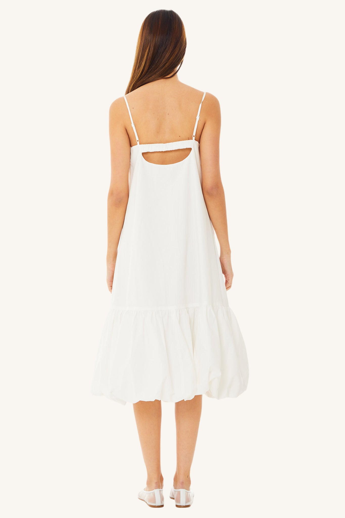 Cloud Poplin Midi Dress