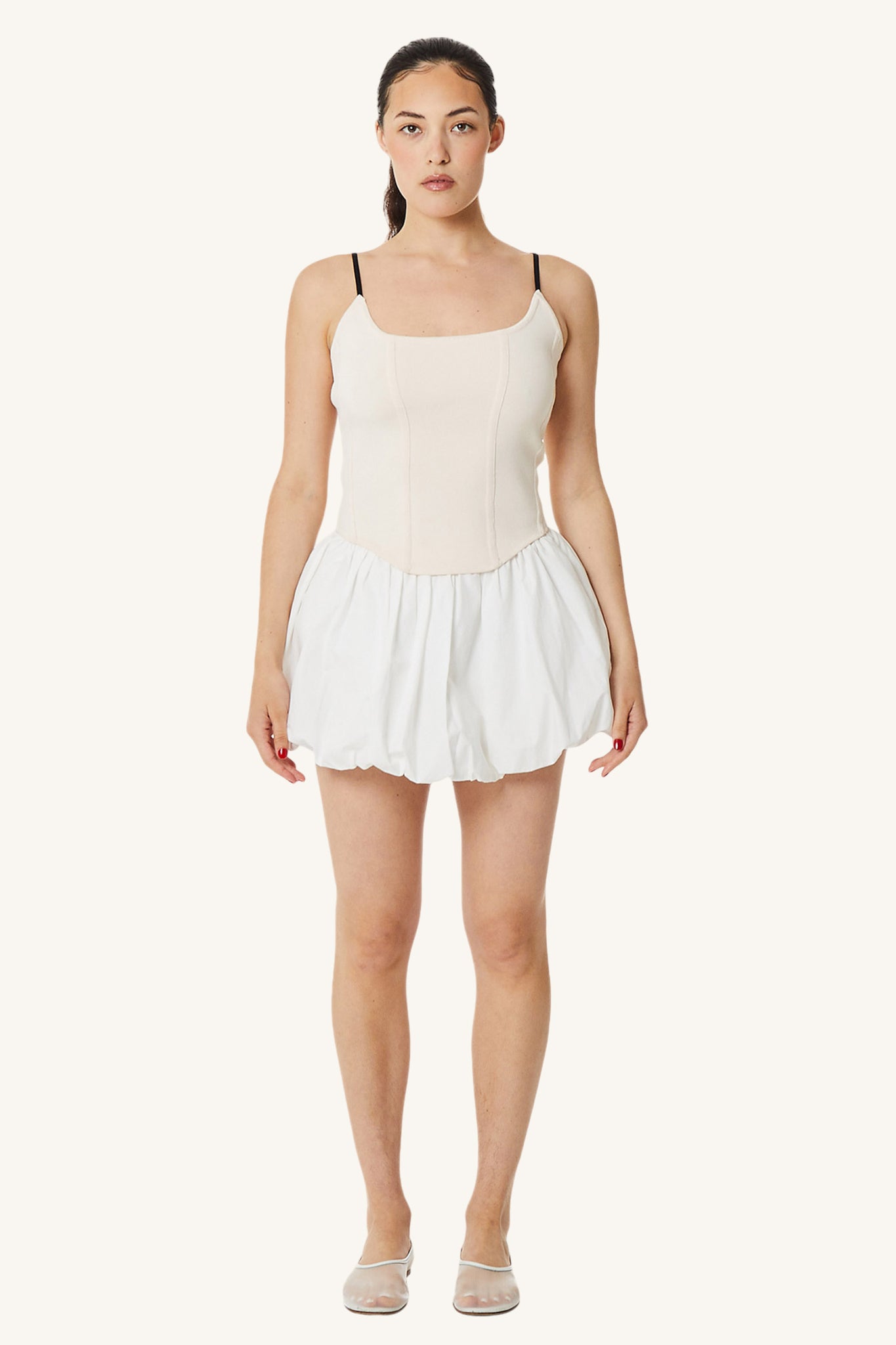 Poplin Mini Skirt