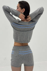 Heather Grey/ Cotton Blue / XS/S