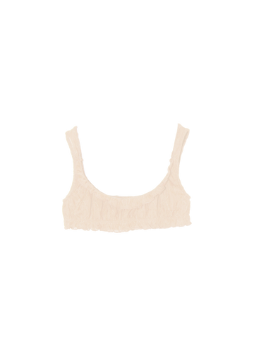 Mariposa Ruffle Bralette in Cloud