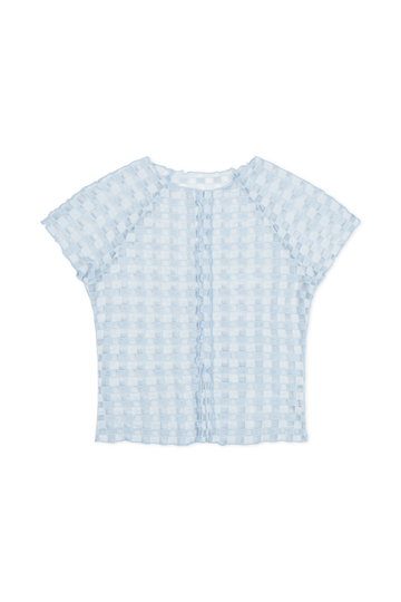 Harmony Checkered Mesh Baby Tee