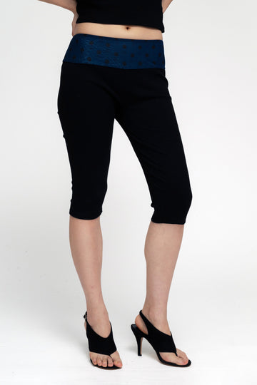 SORI CAPRI PANT IN SAILOR POLKA BLACK