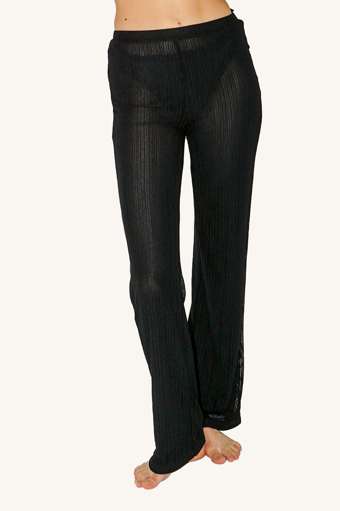 Ribbed Mesh Legging