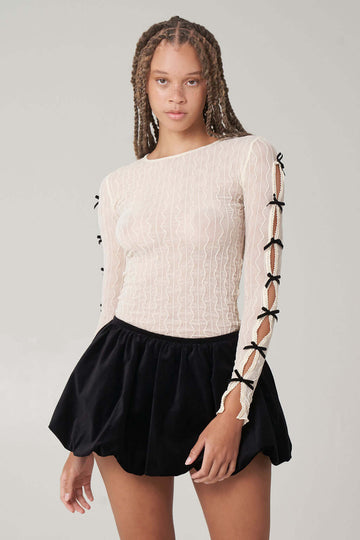 Ross Bow Long Sleeve Top