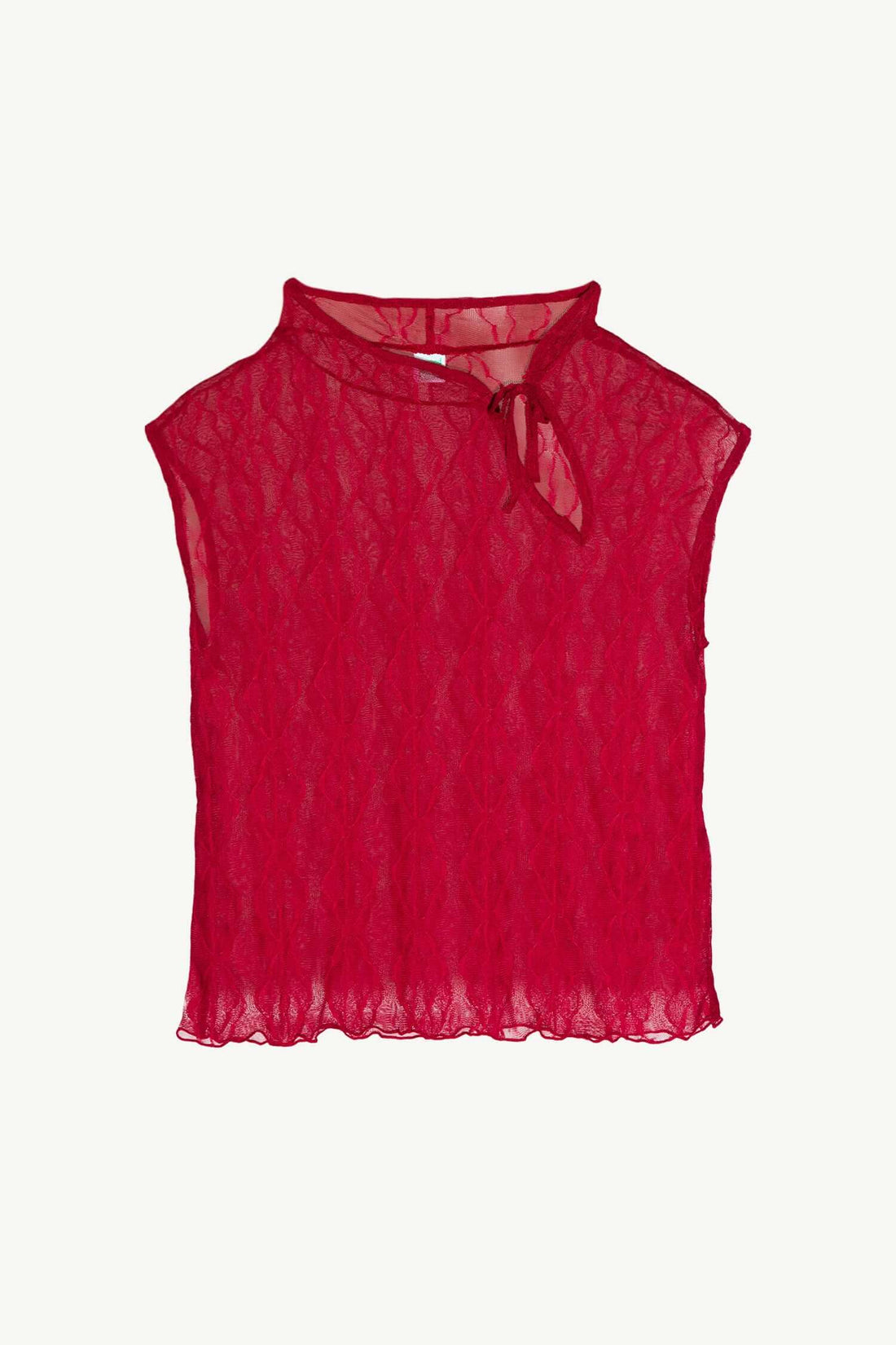 Mariposa Keyhole Tee In Goji Berry