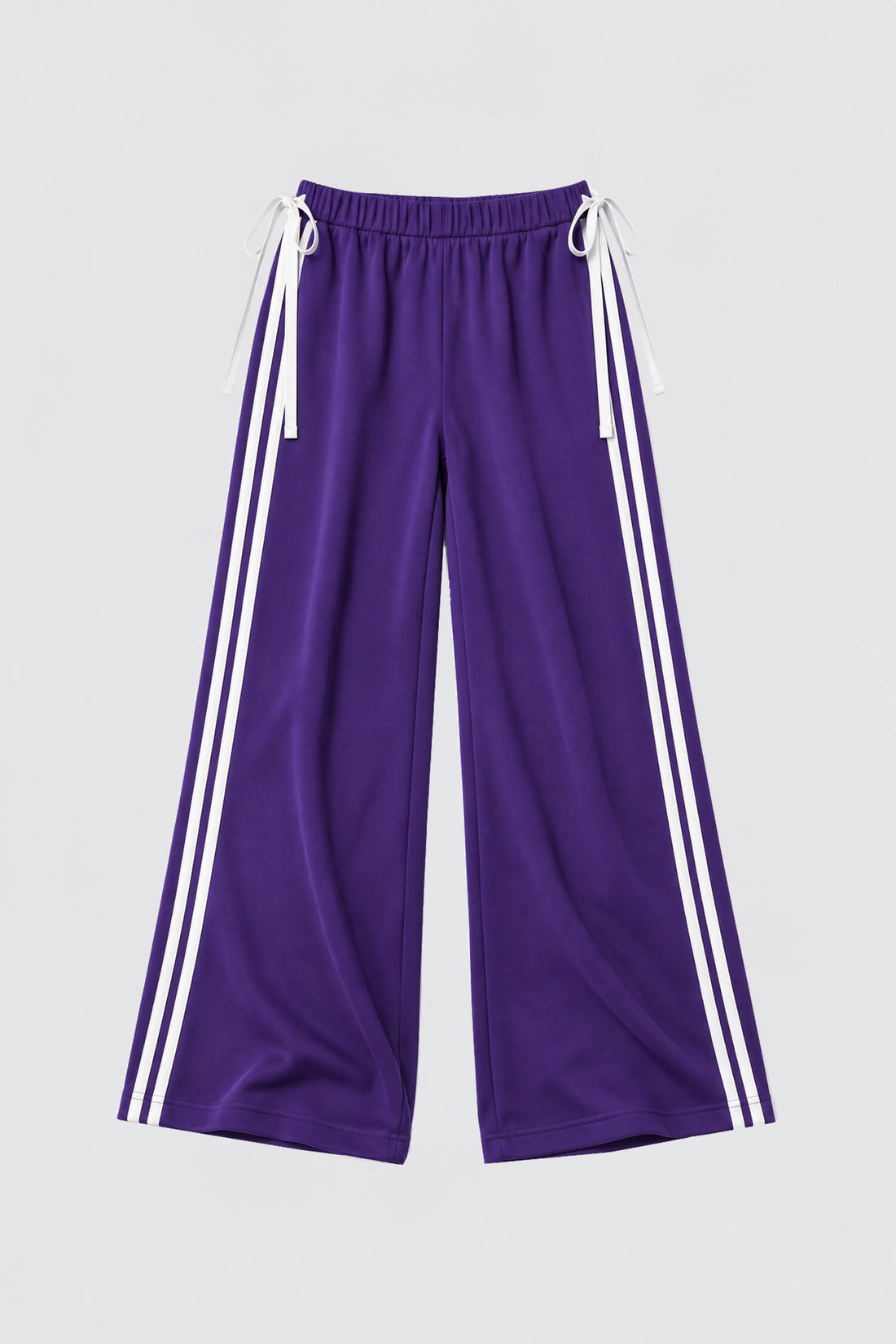 French Tery Bow Jogger In Purple