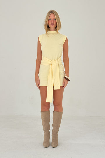 French Terry Tie Dress