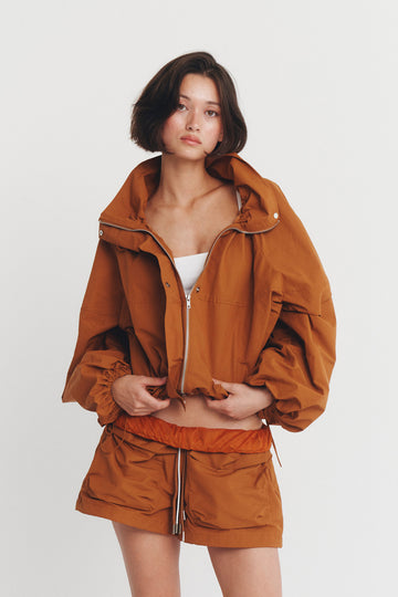 ALMA JACKET IN WALNUT