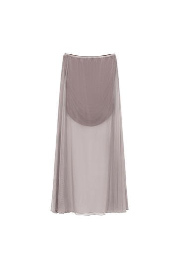 2-way Mesh Midi Skirt