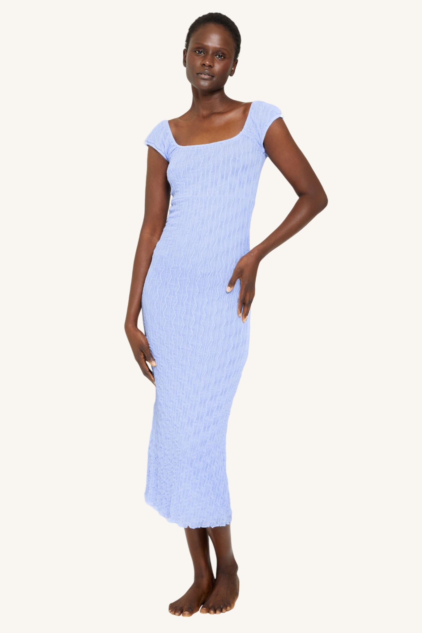 Ross Cap Sleeve Midi Dress