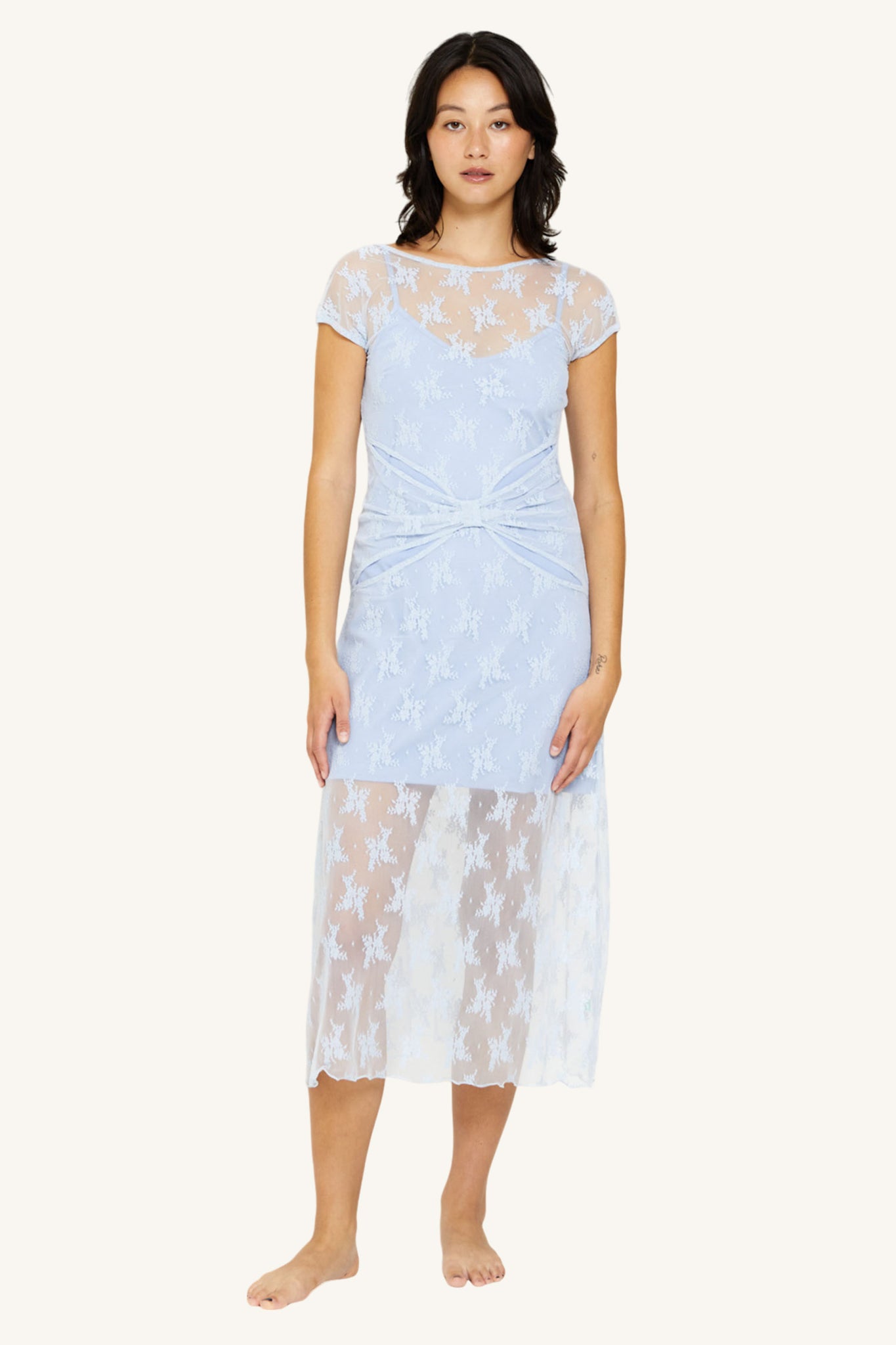 Flora Lace Bow Dress