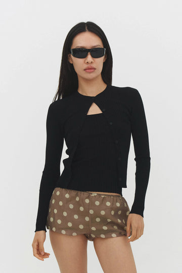 Ribbed Knit Cardigan