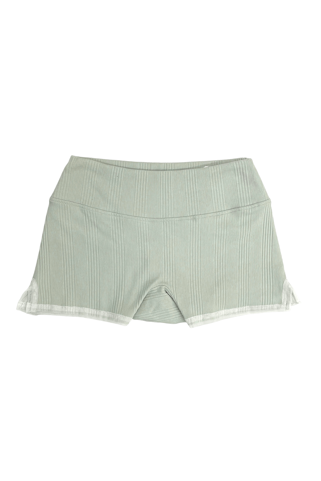 RIBBED KNIT HOT SHORT IN SAGE