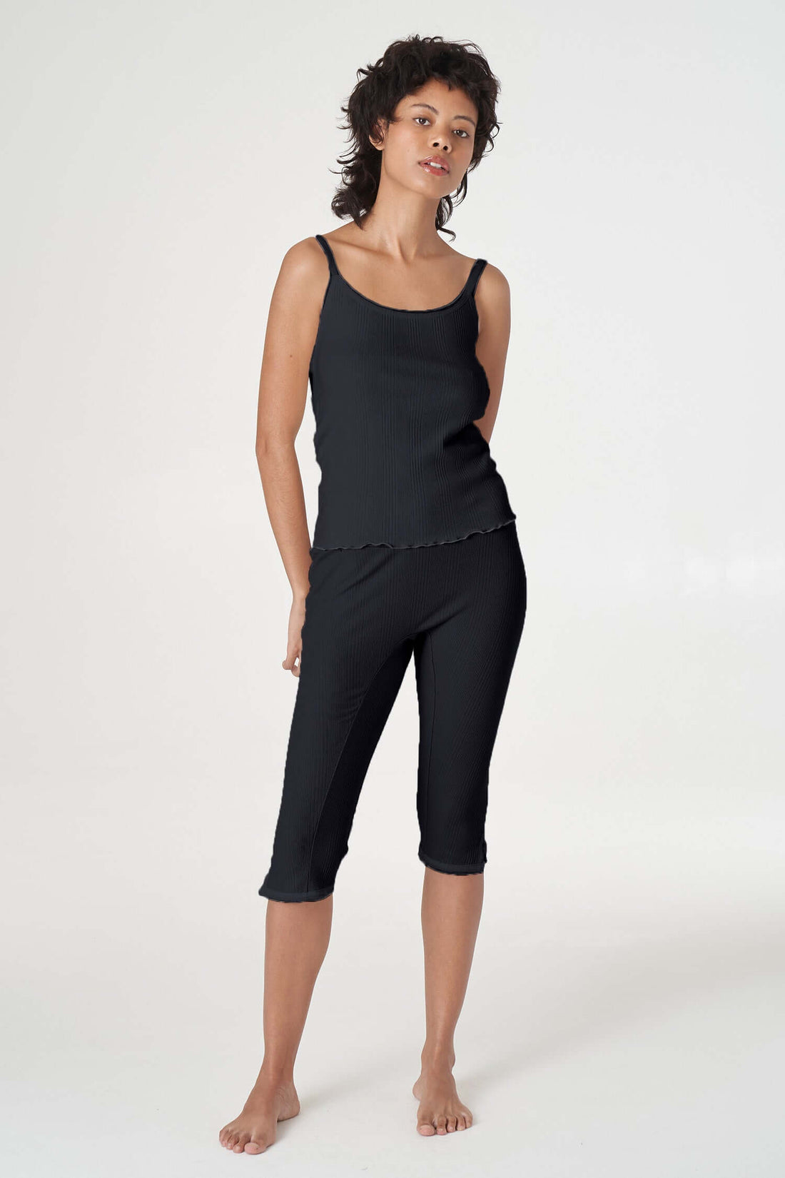 Ribbed Lounge Capri