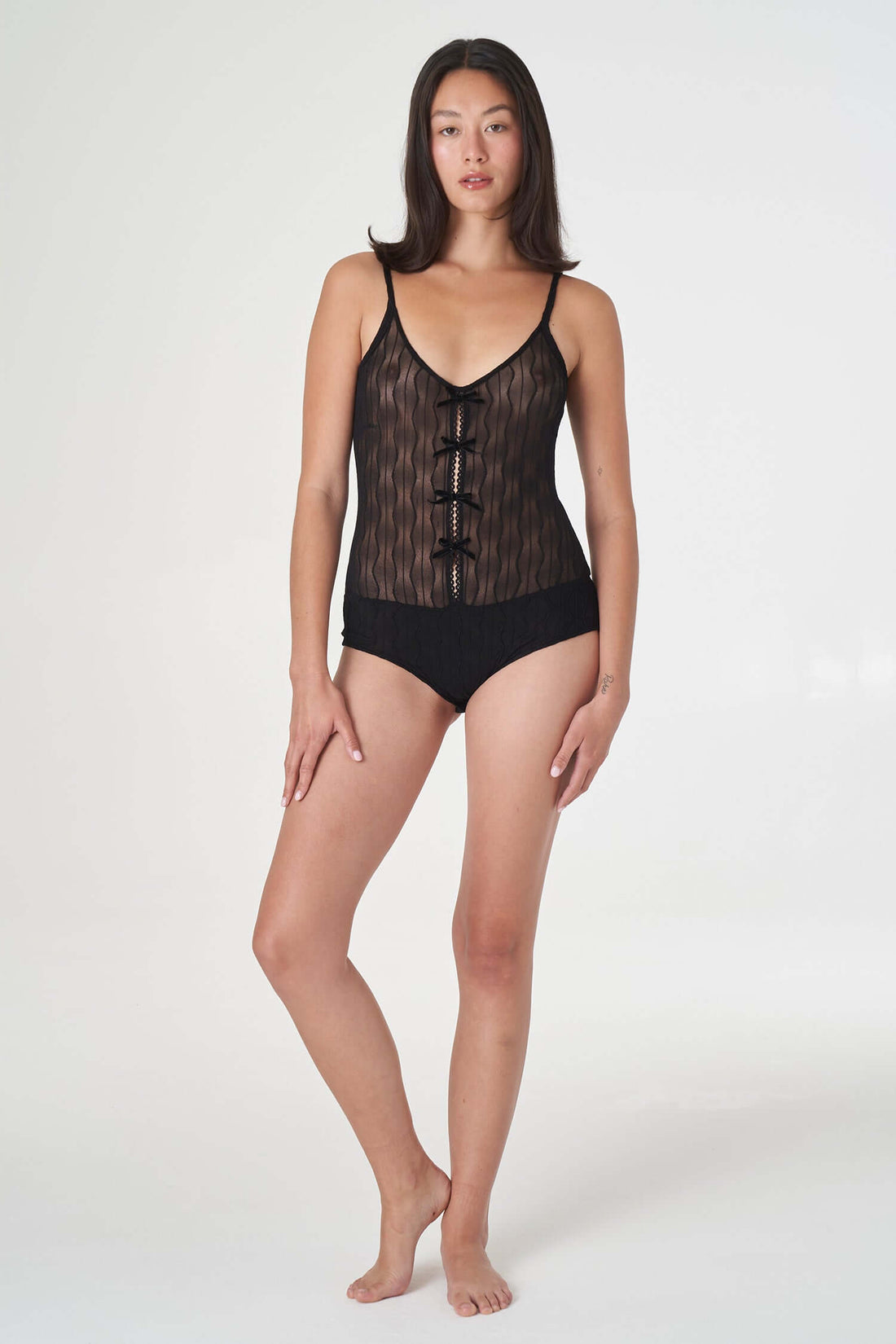 Ross Mesh Bow Bodysuit