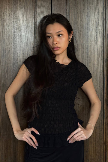 Ruched Ross Slvless Top