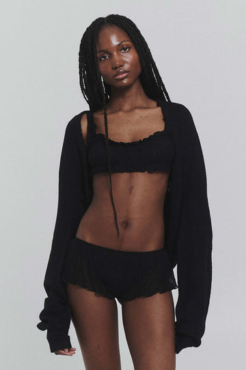 Cashmere Wool Multi-Way Bolero Top