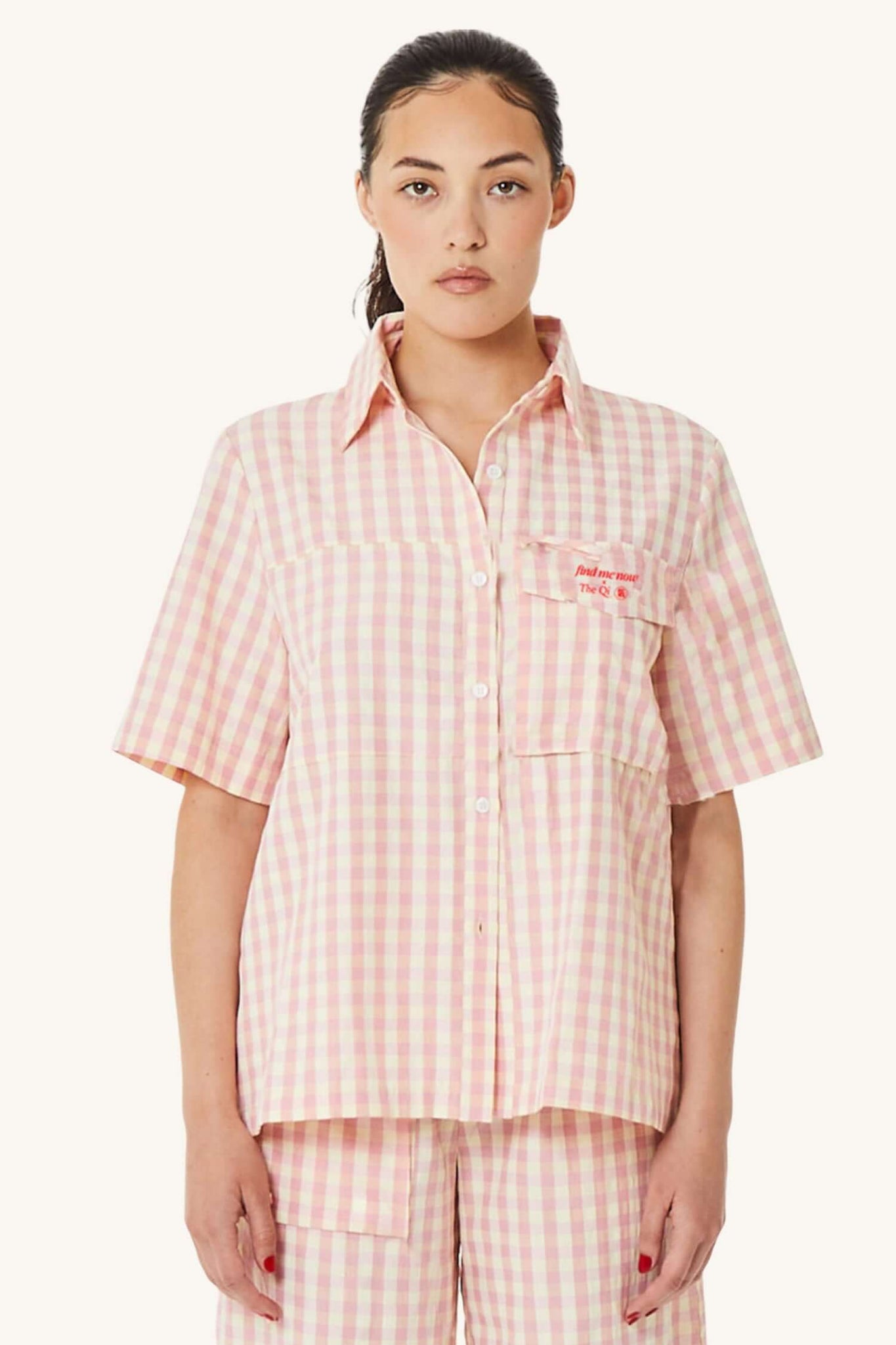 ROSA BUTTON DOWN w emb